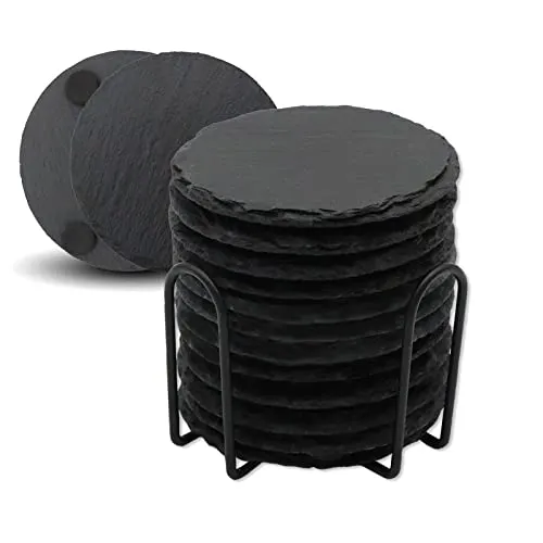 Glasuntersetzer & Bierdeckel Schwarz von VIBRATITE
