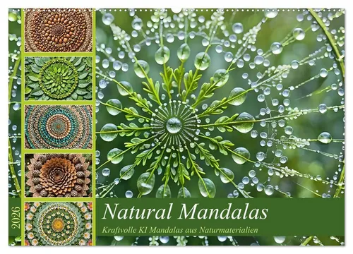 Fred Schimak | Natural Mandalas - Kraftvolle Mandalas aus Naturmaterialien - Entdecken Sie harmonische Mandalas in einem 14-seitigen Kalender für 2025. Ideal für Kunstliebhaber, die Natur und Kreativität verbinden möchten.