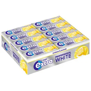 Produktbild extra PROFESSIONAL WHITE CITRUS Kaugummis 30x 10 Dragees, 30 St.