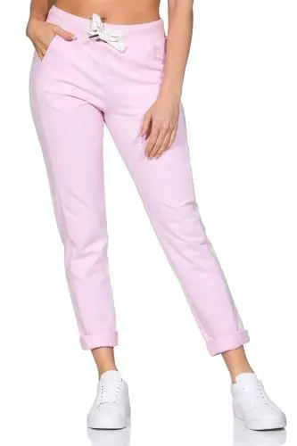 Elbsand Damen Jogginghose ESBrinja 70115 00 Soft Rose (5260) L - Moderne knöchellange Sweathose für Sport und Freizeit mit flexiblem Hosenbund und praktischen Einschubtaschen. Ideal für einen lässigen Look und hohen Tragekomfort.