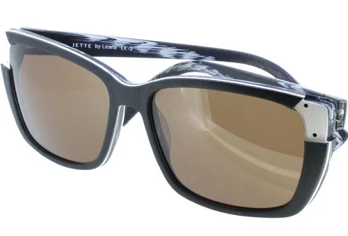 JETTE Sonnenbrille Damen Schwarz mit orangen Gläsern - Stylische Sonnenbrille von JETTE, ideal für sonnige Tage. Mit robustem Kunststoffrahmen und optimaler Passform für höchsten Tragekomfort.