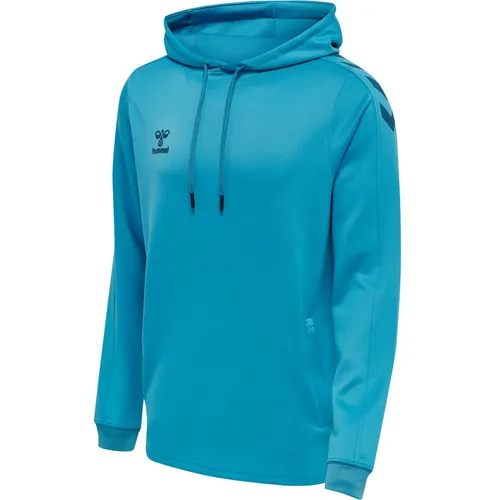 hummel Sport-Kapuzenpullover hmlCORE XK Poly Sweat Hoodie (Polyester-Sweatstoff) mit Kapuze blau Herren, Größe: 3XL
