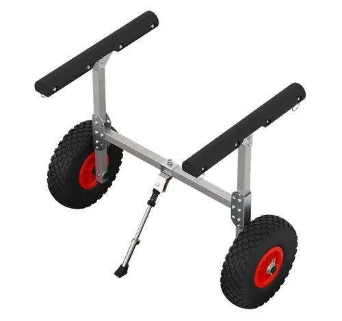 SUPROD SUP-Transportwagen KW260 für Kanu und Kajak - Aluminium Transportwagen mit pannensicheren Rädern, ideal für fast alle Kanutypen und Kajaks. Kompakt zusammenklappbar und leicht zu transportieren, perfekt für den Outdoor-Einsatz.