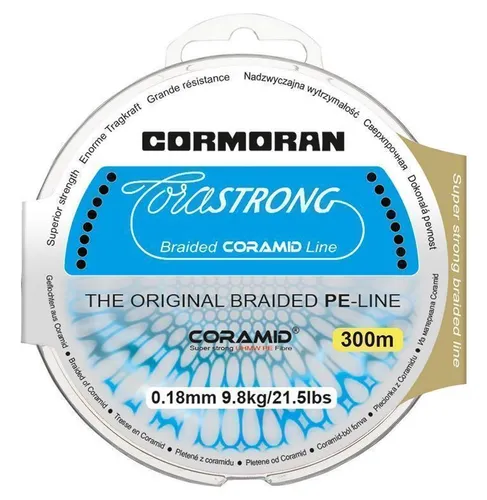 Cormoran Corastrong grün 0,28mm 18,2kg 300m Geflochtene Coramid® Schnur