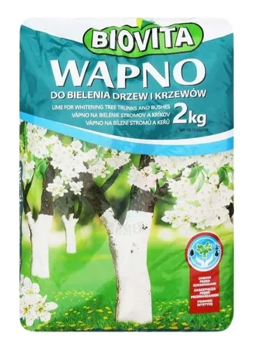 BIOVITA 2kg Weißanstrich für Obstbäume und Pflanzenpflege in weiß von BIOVITA