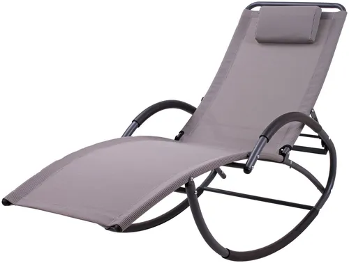 Schaukelliege Gartenliege Relax-Liege anthrazit