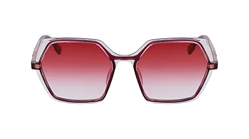 KARL LAGERFELD Damen Kl6083s Sonnenbrille, Dunkle Erdbeere/Rose, Einheitsgröße