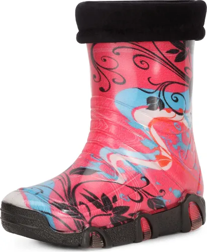Ladeheid Kinder Gummistiefel Gefüttert SWK2020 (Rosa Muster-32, 29/30) - Hochwertige Gummistiefel für Kinder, wasserdicht und rutschfest. Mit herausnehmbarem Innenschuh für ganzjährigen Komfort und verstärkter Zehen- und Fersenbereich für extra Langlebigkeit.