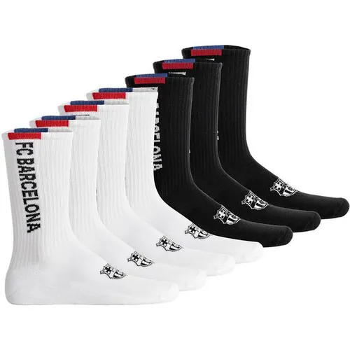 FC Barcelona Unisex Socken 7er Pack - Bequeme Tennis Socks mit Logo - Praktisches 7er Pack FC Barcelona Unisex Tennis Socken. Weiche Baumwollmischung bietet hohen Tragekomfort. Ideal für Sport und Freizeit.