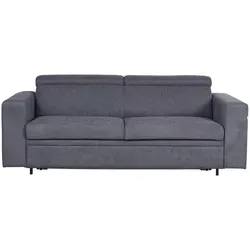 Livetastic Schlafsofa, Graublau, Kunststoff, Uni, 3-Sitzer, 206x82-100x101 cm, Rücken echt, Kinder- & Jugendzimmer, Jugendmöbel, Jugendsofas