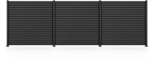STAKET PRO Gartenzaun Komplettzaun »Rhombus Mini« - Gartenzäune, eleganter und stabiler Zaun aus pulverbeschichtetem Aluminium in Anthrazit, ideal für eine individuelle Grundstücksgrenze.