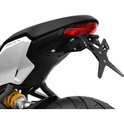 ZIEGER Kennzeichenhalter X-Line für Ducati Supersport, S BJ 2017-20 - Hochwertiger Kennzeichenhalter für Ducati Supersport/S, witterungsresistent und ohne TÜV-Eintragung. Verstellbarer Neigungswinkel und sportliche Optik.