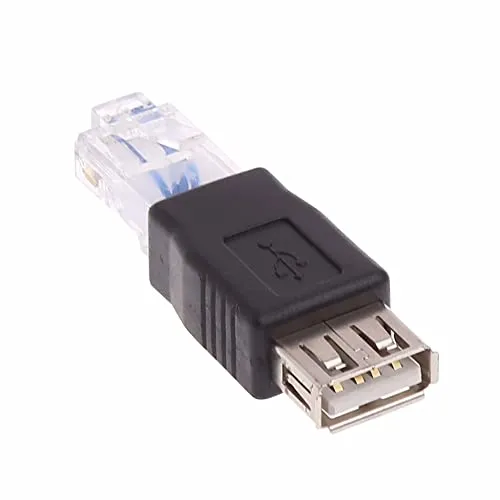 CABLEPELADO USB-auf-Ethernet-Adapter, RJ45-Stecker, Geschwindigkeit 10 MB/100 Mb, Geeignet Zum Anschluss Eines Modems/Routers an Den RJ45-Port