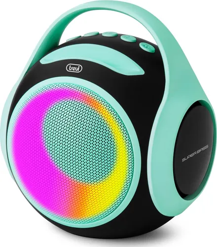 Trevi XR 8A 202 Party Lautsprecher Türkis 20 W - Tragbarer Party Lautsprecher mit 20 W Leistung, wasserdicht (IPX5) und mit True Wireless Stereo (TWS)-Technologie für kabellosen Musikgenuss. Ideal für jede Feier!