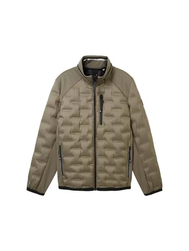 TOM TAILOR Herren 1038608 Hybrid Steppjacke - Funktionsjacke mit abnehmbarer Kapuze, wasser- und schmutzabweisend für optimalen Schutz bei Wind und Regen – perfekt für den Übergang!