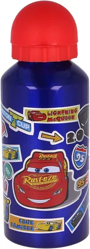 Disney Pixar Cars Aluminium Trinkflasche 400ml Blau