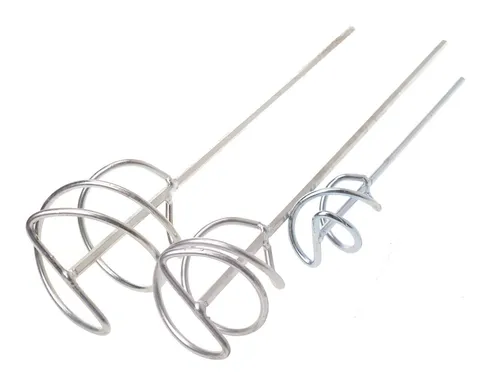 Aqbau® Set 3tlg. Mörtelrührer Rührstab Rührkorb Mörtelmischer Rührquirl Verzinkt