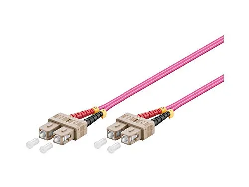 Good Connections OM4 LWL Kabel - 30 m - Glasfaser-Kabel mit SC Duplex Steckern, ideal für 1, 10, 40 und 100 Gigabit/s Ethernet, halogenfrei und flammwidrig für höchste Sicherheit.