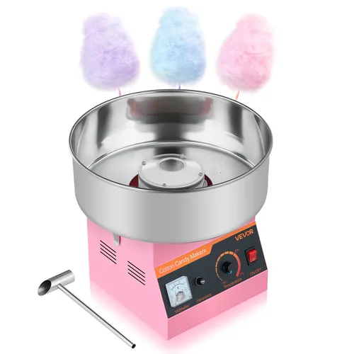 VEVOR Kommerzielle Zuckerwattemaschine 1kW in pink von Vevor