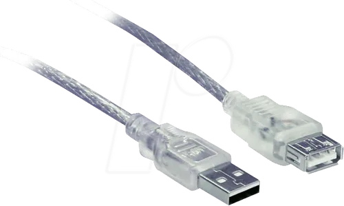 AK 669-5,0 - USB 2.0 Kabel, A Stecker auf A Buchse, 5,0 m