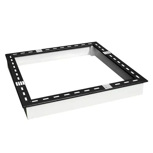 Sandkasten Sunny Sandy mit Rennbahn - 127 x 127 cm - Schöner Sandkasten in Schwarz und Weiß mit integrierter Rennbahn, ideal für kreative Spielstunden im Garten.