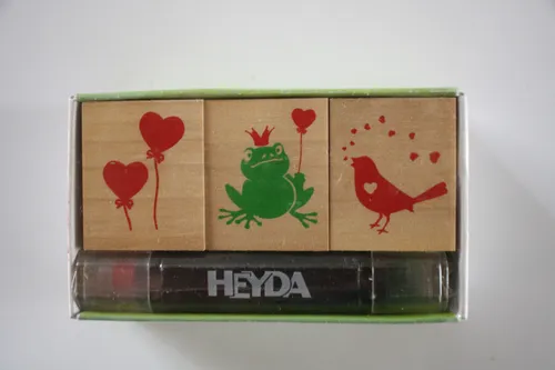 Heyda Stempelset, 3 versch. Motive, 4,00 Euro