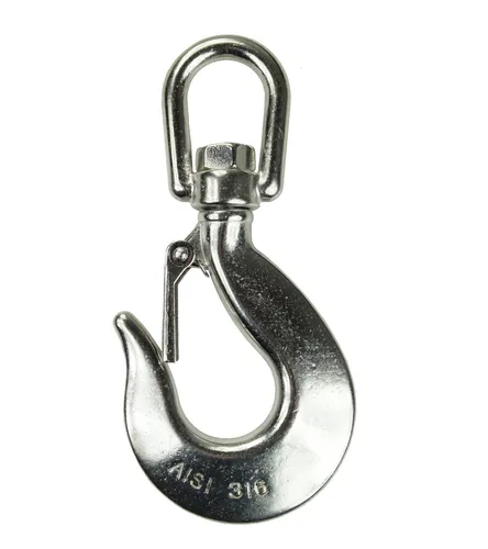 KAMERO Edelstahl V4A Trailerhaken Abschlepphaken 197mm WLL 1500kg rostfrei Trail