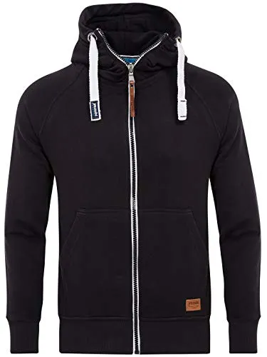 Yazubi Herren Sweatjacke Hoodie mit Reißverschluss Jacob, Schwarz (Black 2R194008), M