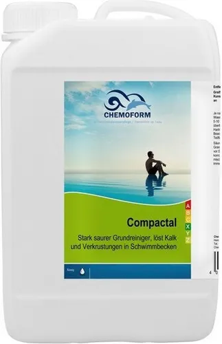 Chemoform Compactal 3 l - Effektiver Kombinationsreiniger - Reinigungsmittel für Grund- und Hauptreinigung, entfernt mühelos Kalk, Rost und mineralische Ablagerungen.