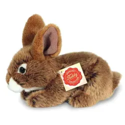 Hase sitzend, braun, 19 cm, Plüsch - Bunt