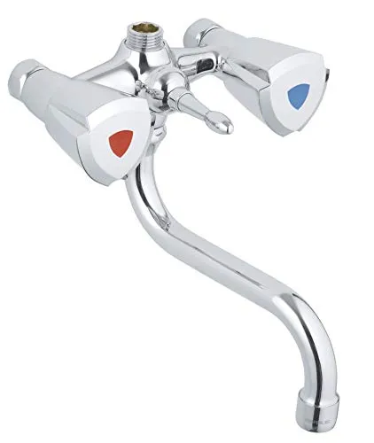 Grohe Mehrzweck Duscharmatur 120 mm 26013000 Silber - Duscharmatur aus verchromtem Kunststoff mit kratzfester Grohe Starlight-Chrom-Beschichtung, ideal für langlebige Qualität und einfache Reinigung.