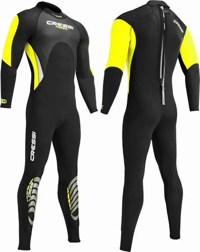 Cressi Morea Wetsuit Full Black/Yellow Man XXL/6 von Cressi