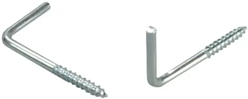 rewagi® 2x Metallhaken für Vitragenstangen – 25 mm – Vernickelt Made in Germany