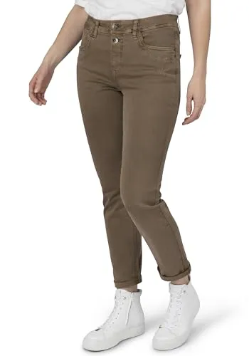 STOOKER Davos Colour Denim Damen Boyfriend-Jeans - Jeans im Boyfriend Fit mit softer Powerstretch-Qualität für optimalen Tragekomfort und lässigen Casual-Look, konisch zulaufende Silhouette.