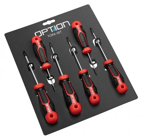 Torx Schraubendrehersatz 6-tlg. GR.  T6 T10 T15 T20 T25 T30 TORX Set Chrom-Vanad