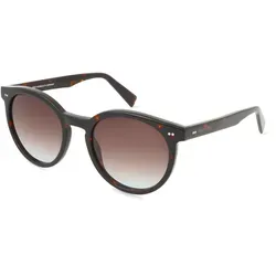 Marc O'Polo Eyewear 506220 Damen-Sonnenbrille - Damen-Sonnenbrille im trendigen Panto-Stil, mit robustem Kunststoff-Gestell in Havanna und braunen Gläsern für optimalen UV-Schutz.