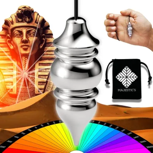 Esoterik/Orakel Pendel – Ägyptisches Pendel VENUS mit Zeuge - Radiästhesie Pendel – Chrom – 26 Gr