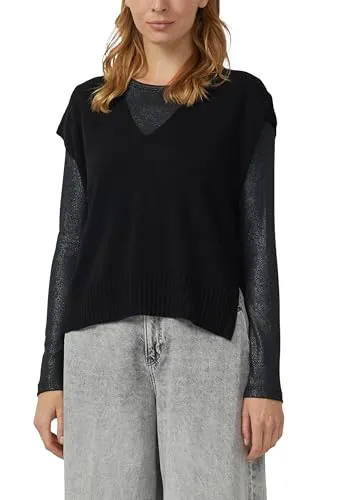 s.Oliver Pullunder aus Wollmix mit Seitenschlitz von s.Oliver