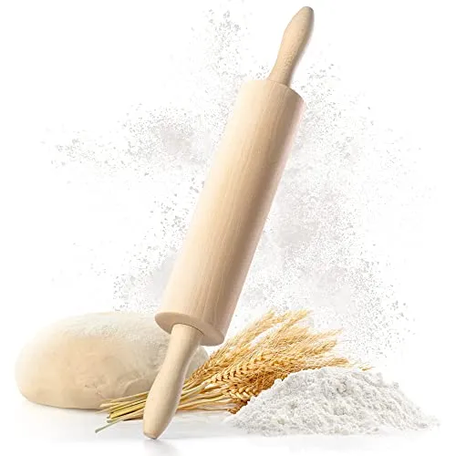 TIMELEOS Nudelholz mit Metallachse von TIMELEOS