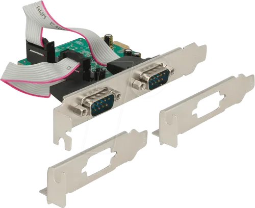 DELOCK 89641 PCIe x1 Seriell 2x RS-232 High Speed von Delock