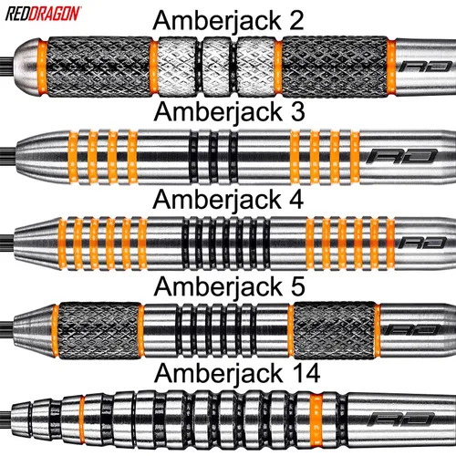 Red Dragon Steel Darts Amberjack Steeltip Dartpfeile Steeldart 90% Tungsten NEU