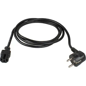 AS Schwabe 70873 Strom Anschlusskabel Schwarz 2.00m