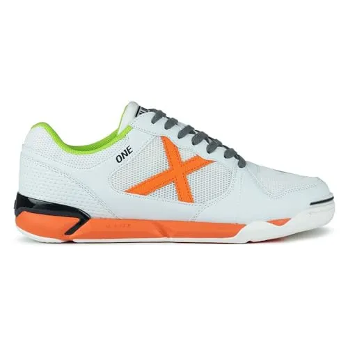 Munich One 62 Hallenfußballschuhe Grau EU 46 - Hallenfußballschuhe mit nicht markierender Gummilaufsohle für optimale Traktion und Beweglichkeit. Ideal für Spieler, die Geschwindigkeit und Komfort auf dem Platz schätzen.