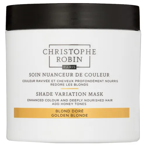 Christophe Robin Farbauffrischungsmaske Golden Blonde 250 ml - Reichhaltige Farbauffrischungsmaske für strahlende, goldene Nuancen. Nährt das Haar mit Aprikosenöl und sorgt für Geschmeidigkeit und Glanz. Ideal zwischen den Behandlungen für lebendige Farben.