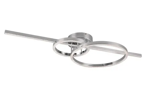 Trio 643010306 LED Anbau-Kronleuchter Montilla - Stilvolle Deckenleuchte mit 54W LED, dimmbar und anpassbare Lichtfarbe für individuelle Raumgestaltung. Energieeffizient und elegant in mattem Chrom.