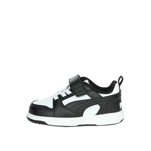 PUMA REBOUND V6 LO AC+ INF Kinder Sneaker in Weiß 26 EU - Sportliche Kinder Sneaker mit Klettverschluss für einfachen Einstieg, ideal für aktive Kids. Hochwertiges Synthetik-Obermaterial und robuste Gummisohle sorgen für Langlebigkeit und Komfort.