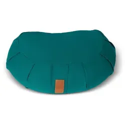 DoYourYoga Yoga Bolster Zafu Ganesh - Dunkelgrün - Bolster für Yoga und Meditation, gefüllt mit Bio-Buchweizenschalen für optimalen Komfort und Unterstützung, Maße: 45x30x14 cm.