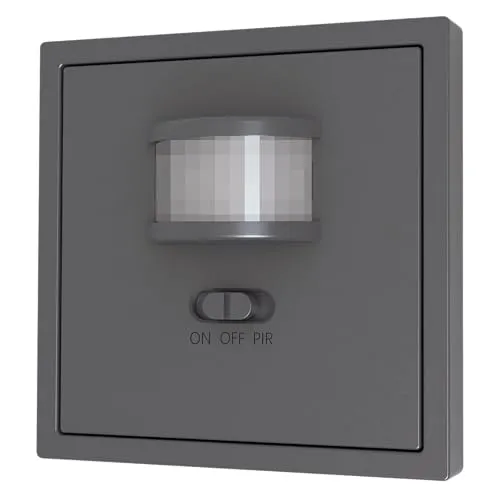 MC POWER Bewegungsmelder 160° Unterputz Wandmontage | Shallow | 9m Reichweite 230V LED Technik geeignet, ersetzt Lichtschalter, Schwarz