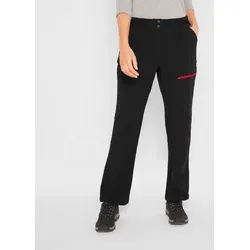 bonprix Softshellhose aus Stretch-Material, wasserabweisend, Regular Fit, mit Taschen schwarz 38