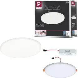 Paulmann Einbauleuchte LED Veluna Varifit - Rund 18,5 cm, 17,5 W, satin, energieeffiziente Beleuchtung für stilvolle Badezimmergestaltung